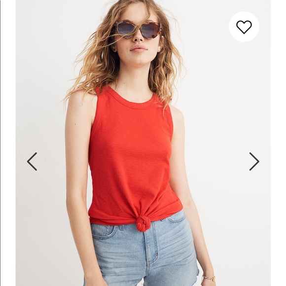 Madewell Audio Knot-Front Tank Top - Picture 3 of 5
